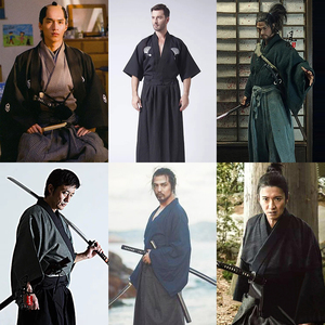 影视古装日本正装武士服和服忍者刀客装日本传统武士道剑客演出服