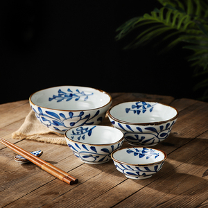 蓝花瓷碗