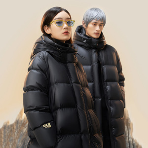 高梵黑金鹅绒羽绒服女男2022年新款高凡反季超厚奢华特厚明星同款