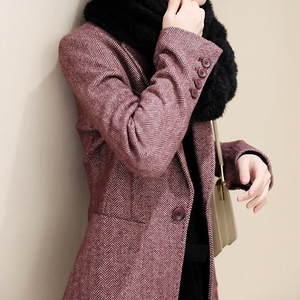 GOLUERJI品牌女装羊毛外套女西服冬季新款休闲时尚气质女装小西装