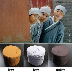 尼姑帽子【僧帽】和尚帽子出家人帽子佛帽子单帽黄色灰色咖啡色