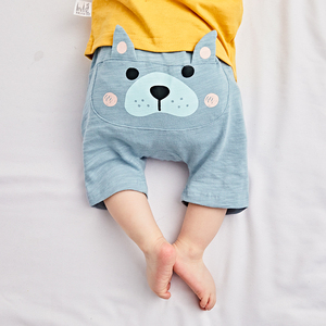宝宝短裤夏薄款儿童裤子男婴儿屁屁裤纯棉大pp裤女童夏装