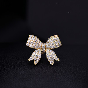 小蝴蝶结领针胸针防走光扣针领口装饰女简约别针百搭配饰固定衣服