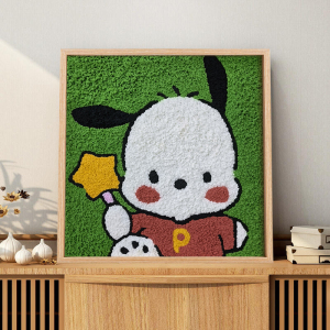 8029人付款淘宝土玩艺纸浆画手工diy材料包帕恰狗周