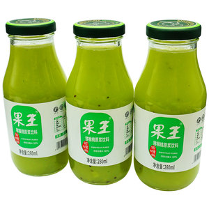 湖南特产果王猕猴桃果粒果汁原浆饮料280ml奇异果水果罐头果酱