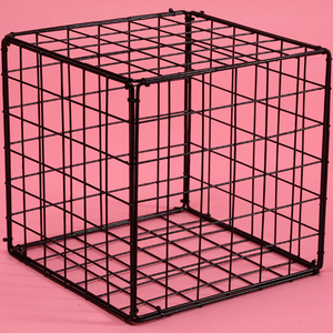 加粗铁丝网长方体正方体网片网格片婚庆路引橱窗海洋球立柱格子框