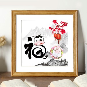 胎毛画胎发纪念品制作牛宝宝diy自制手绘胎发制作自己做手工定做