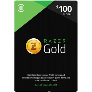 【代充】雷蛇充值卡 razer gold gift cardusd pin100美金刀元礼