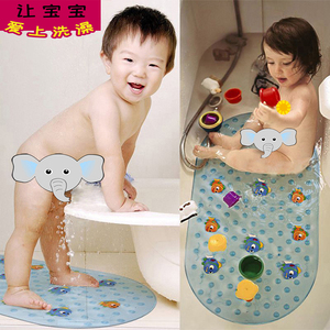 儿童浴室防滑垫宝宝洗澡防摔脚垫卫生间地垫婴儿淋浴房可爱垫子