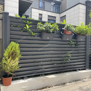 庭院花园铝合金围栏铁艺护栏防窥栏杆户外农村围墙小区楼顶铁栅栏