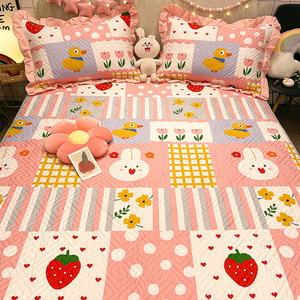 家居旗舰店天猫mlg | 粉色月亮小象 | 少女卡通可爱床单床笠学生宿舍