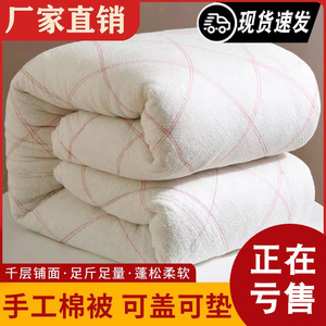 被子被芯棉絮垫絮褥子加厚棉被冬被10斤保暖垫被床垫铺床被褥铺底