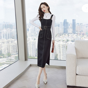 背带裙套装女两家套洋气减龄时尚时职业髦盐系炸街网红爆款春秋装