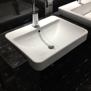 科勒半嵌入式洗脸盆面盆洗手盆k-11479t-vc1-0/vc8-0拂朗半嵌台盆