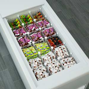 冰柜内部隔板冰柜分格置物架分层家用超市冰柜放雪糕冰棍的分隔板