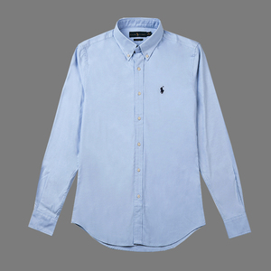 正品美国保罗polo高端牛津纺衬衫男长袖春季商务休闲衬衣免烫大码