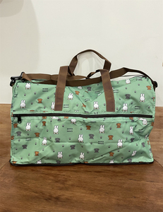 卡通米飞兔可折叠旅行袋可折叠式大容量出差行李袋旅游可套拉杆箱