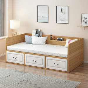 卧室单双人床小户型专用踏踏米床板式抽屉储物床1.2m客厅榻榻米床
