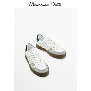 Massimo Dutti 女鞋 2024春夏新品 拼色系带休闲运动鞋 11356250202