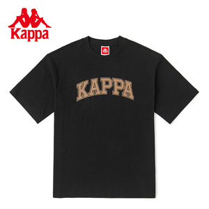 Kappa卡帕短袖男女字母印花运动T恤休闲半袖圆领上衣K0CX2TD21V