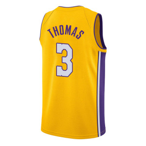 湖人队小托马斯3号球衣骑士凯尔特人thomas热压球迷版篮球服定制