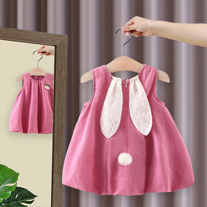一两周岁女宝宝夏季纯棉背心裙1-2-3岁多小女孩连衣裙4女童装裙子