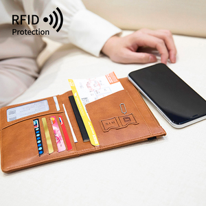 米印RFID防盗刷护照保护套本 韩国旅行机票护照夹ins多功能证件袋