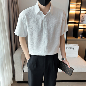 000人付款淘宝智快鱼马威官方旗舰店鹿岛男装湖南亦止服饰新款短袖