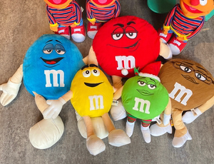 mm&mms毛绒玩具公仔 快到碗里来 大号巧克力豆包邮