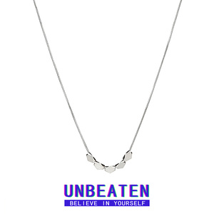 UNBEATEN简约几何方块项链女ins小众设计高级感锁骨链钛钢不掉色