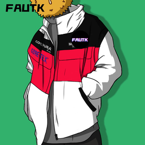 supreme 18fw tnf北面联名男女秋冬拼色运动外套摇粒绒抓绒夹克潮