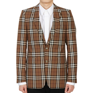 burberry博柏利 男新款经典格纹英伦版型羊毛西服西装外套8048207