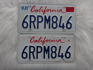 美国车牌照国外加州california洛杉矶旧金山室内酒吧装饰6rpm846