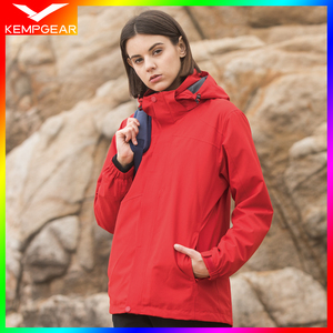 迪卡侬凯蒙戈尔冲锋衣女春秋三合一可拆卸防风防水户外进藏外套登