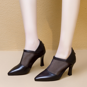 女兆女真皮鞋夏