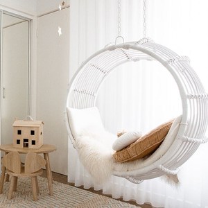 ins北欧吊篮抖音网红吊椅阳台流苏秋千室内儿童摇篮椅懒人家用椅