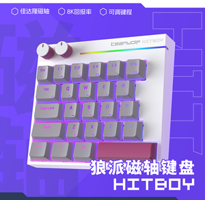 狼派 Hitboy磁轴电竞游戏机械键盘HK25单手瓦兰罗特打瓦佳达隆