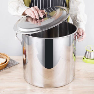 不锈钢桶带盖大桶商用汤桶圆桶水桶油桶大锅汤锅吊桶卤锅煮面订制