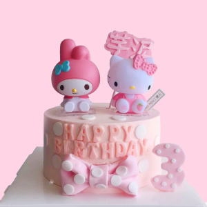 凯蒂猫生日蛋糕儿童