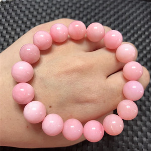 天然进口粉澳宝手链女款手镯蛋白石粉欧泊粉色少女心手串澳洲宝石