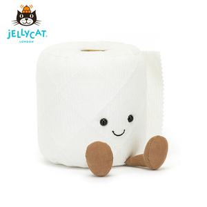 英国jellycat 2024新品趣味厕纸玩偶纸筒搞怪乐趣情人节礼物正品