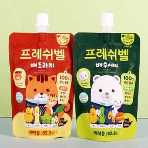 韩国 富乐思贝梨汁100ml/袋装 休闲饮品梨丝瓜汁桔梗汁果蔬汁饮料