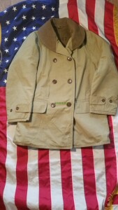 特价二战美军军版原品陆军m1938吉普麦基诺防雨府绸呢子内胆大衣