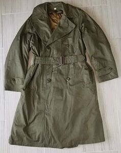 全新二战美军军版原品公发陆军军官橄榄绿色布面呢子活动内里大衣