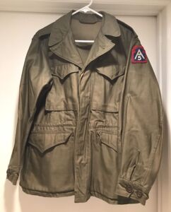 二战美军军版原品陆军军官士兵通用第五集团军m1943野战风衣夹克