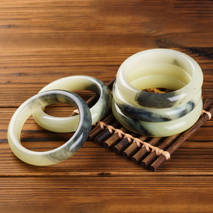 若朴手作淘宝岫玉手镯冰种辽宁岫岩釉玉新疆料真玉