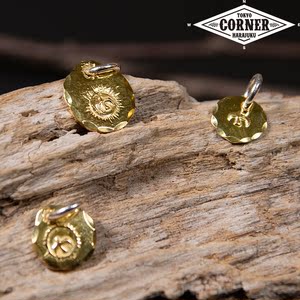 【日本直邮】goros高桥吾郎金牌sml号金饼项链吊坠