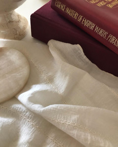 韩国直邮 ins博主款法式白色刺绣蕾丝餐垫布桌布擦手布烘培装饰布