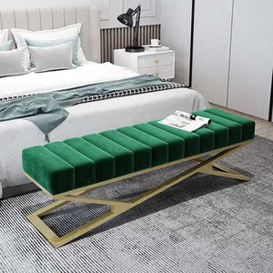 床尾凳现代简约卧室床前凳床边床头小沙发长凳极简床位床榻轻奢