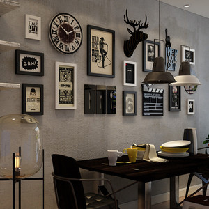 西餐厅墙面装饰挂件创意工业风自助餐装修饰品复古挂饰咖啡店墙饰